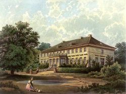 Herrenhaus Bornzin - Zeichnung aus der Mitte des 19. Jahrhunderts